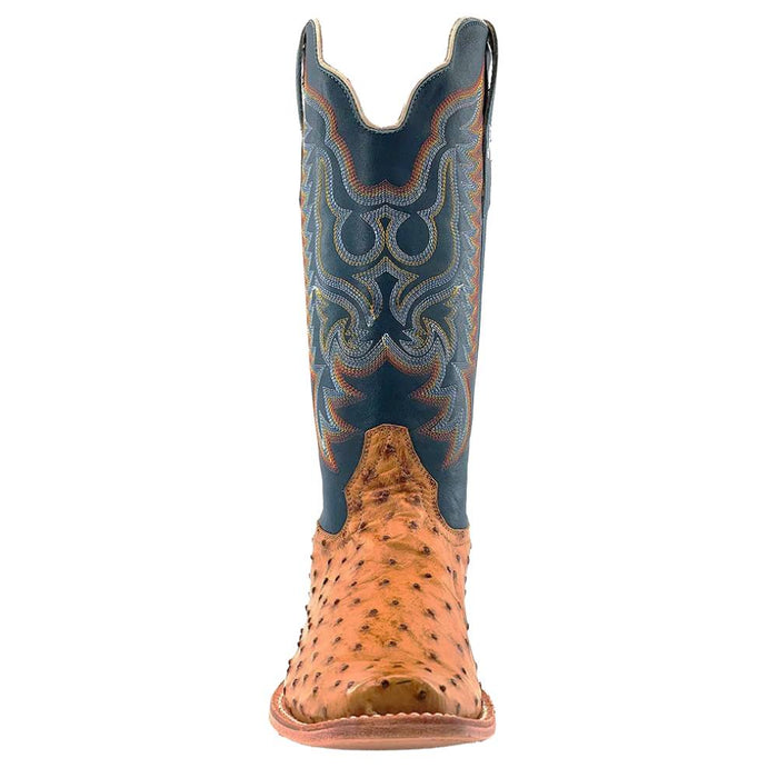 R. Watson Men's Antique Saddle Full Quill Ostrich Boot MEN - Footwear - Exotic Western Boots R Watson   
