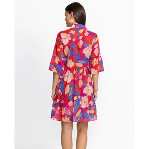 Johnny Was Giverney Gardens Ruffle Sleeve Dress WOMEN - Clothing - Dresses Johnny Was Collection   