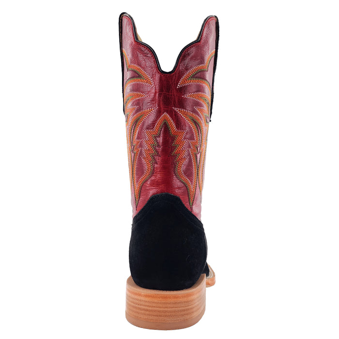 R. Watson Women's Black Boar Square Toe Boot WOMEN - Footwear - Boots - Western Boots R Watson