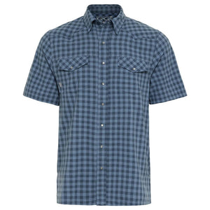 Gameguard Outdoors Plaid Pearl Snap Shirt - Slate MEN - Clothing - Shirts - Short Sleeve Shirts GameGuard   