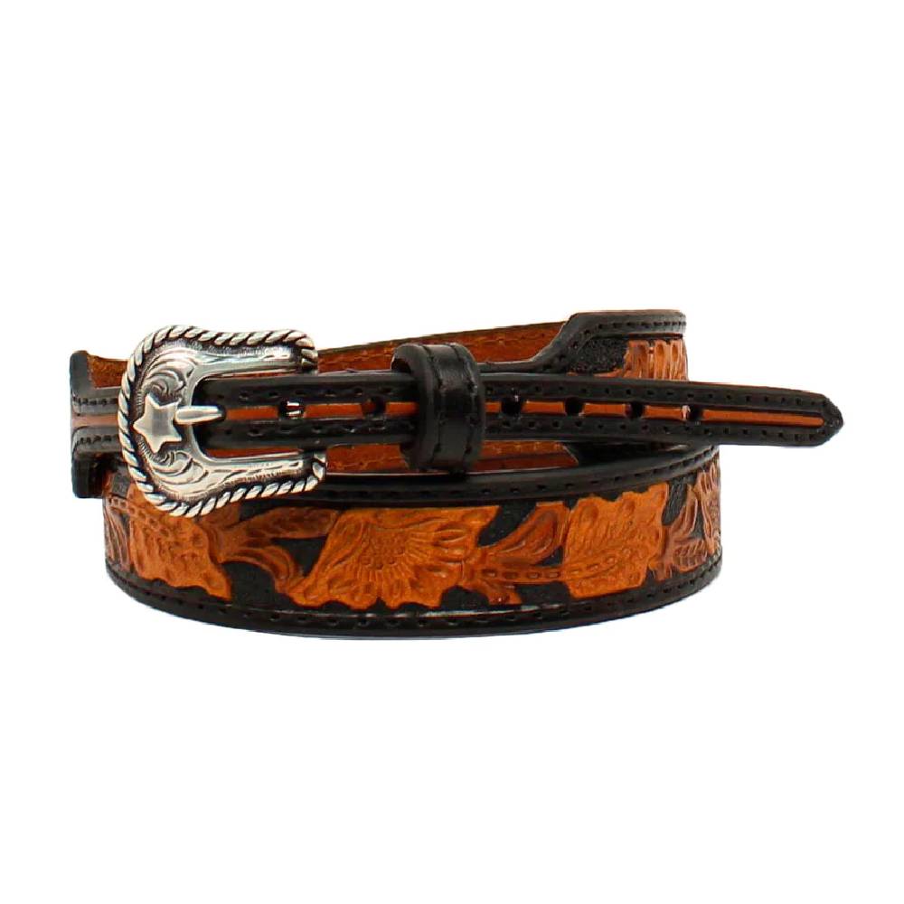 Black & Tan Floral Hatband ACCESSORIES - MISC. ACCESSORIES M&F Western Products   