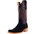 R. Watson Black Rough Out Cutter Toe Boot - FINAL SALE MEN - Footwear - Western Boots R Watson   