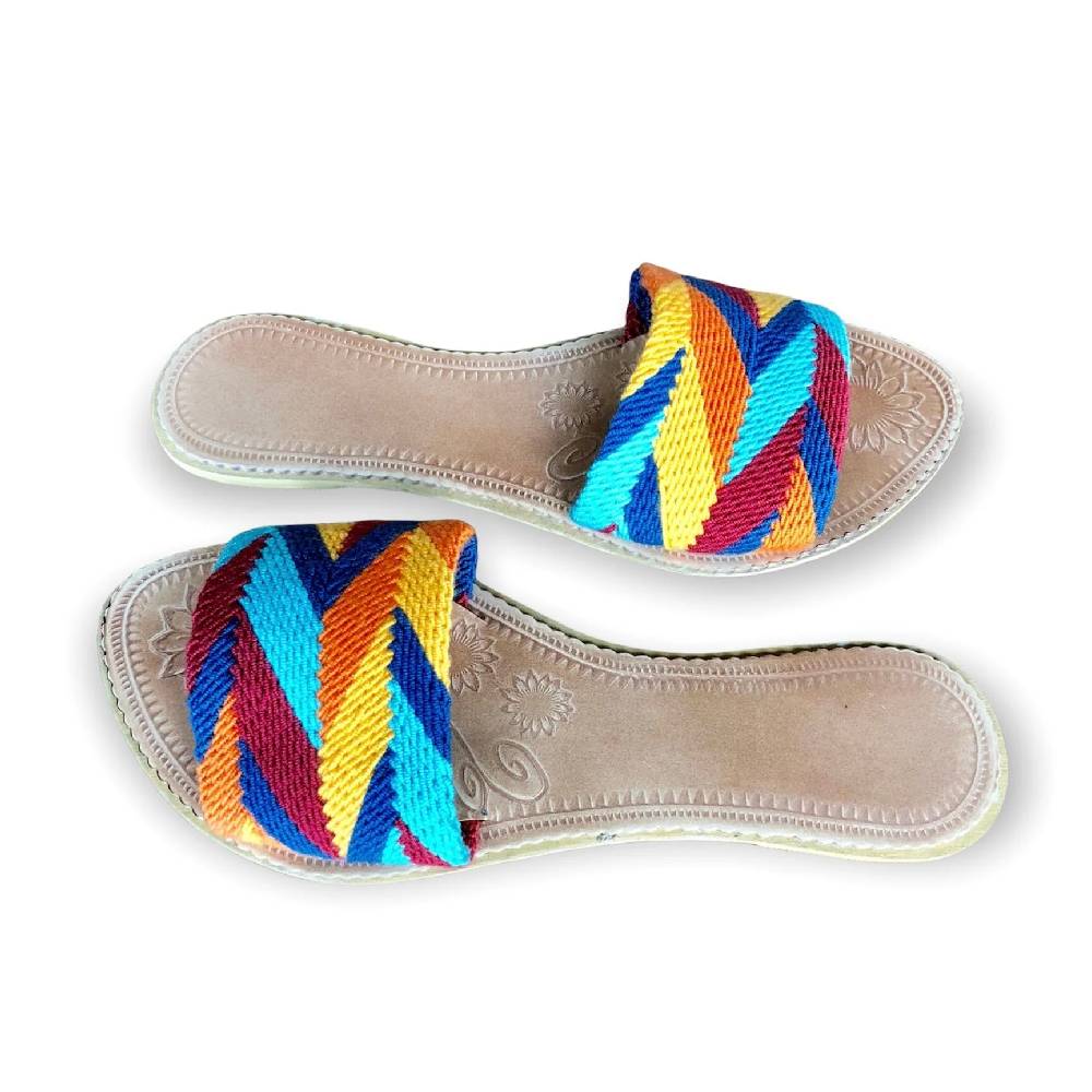 Woven Desert Summer Slide Sandal - FINAL SALE WOMEN - Footwear - Sandals Colorful 4U   