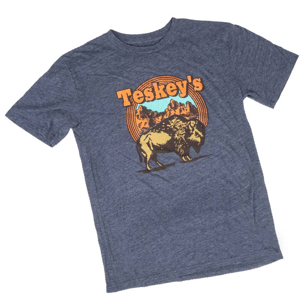Teskey's Badlands Tee - Navy TESKEY'S GEAR - SS T-Shirts Lakeshirts   
