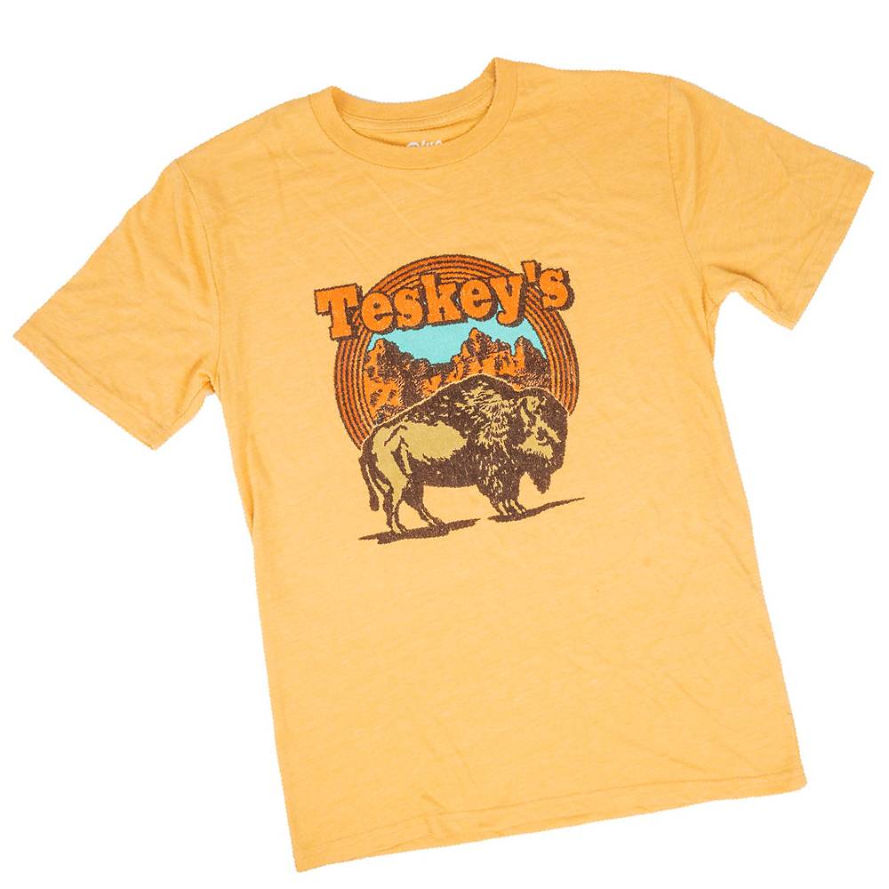 Teskey's Badlands Tee - Mustard TESKEY'S GEAR - SS T-Shirts Lakeshirts   