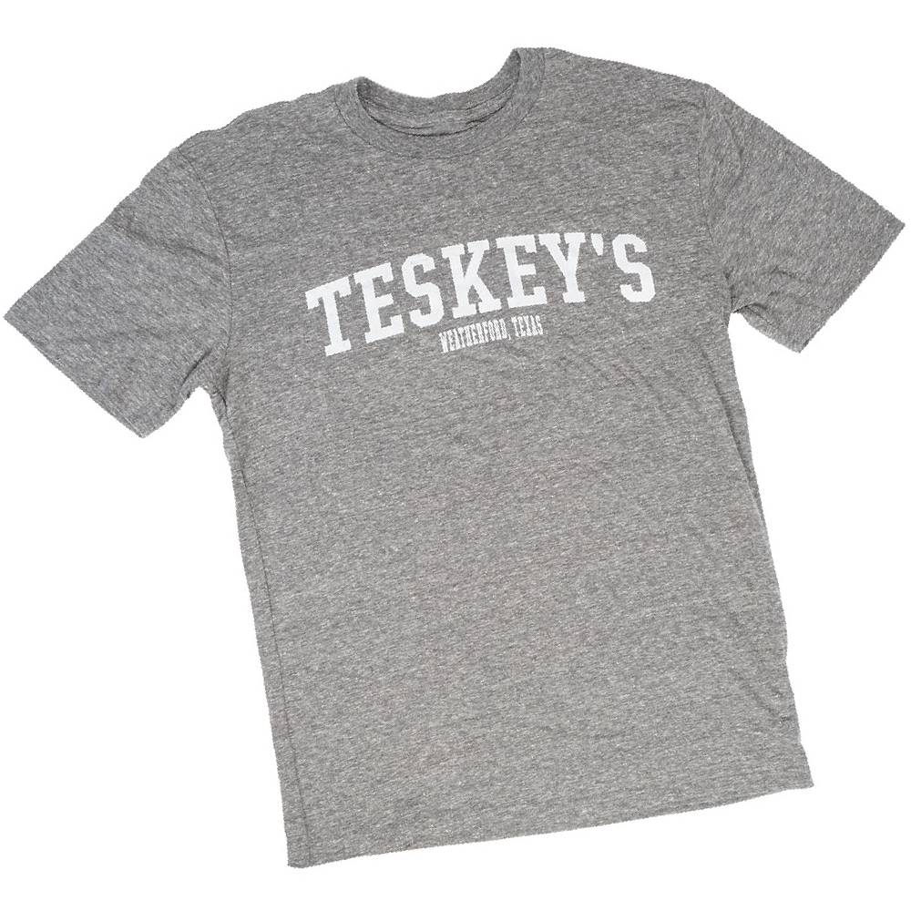 Teskey's Logo Tee - Heather Grey - Teskeys