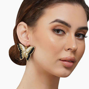 Luxe Butterfly Beaded Earrings WOMEN - Accessories - Jewelry - Earrings America & Beyond   