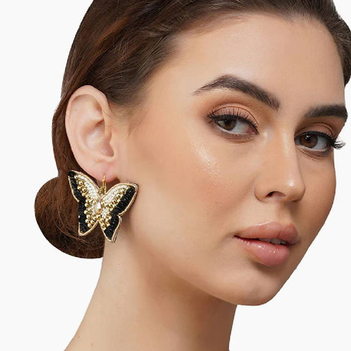 Luxe Butterfly Beaded Earrings WOMEN - Accessories - Jewelry - Earrings America & Beyond   