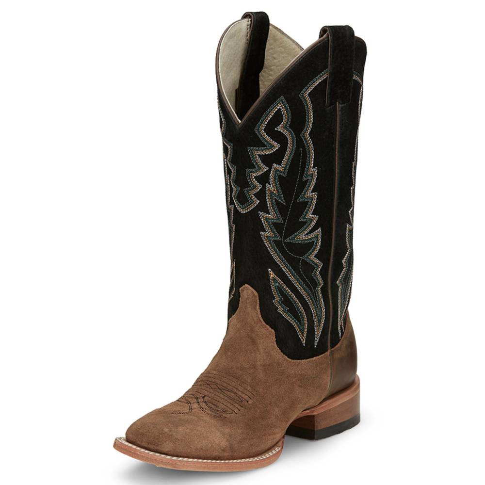 Justin Women's Palisade Clay Brown Suede Boot WOMEN - Footwear - Boots - Western Boots Justin Boot Co.   