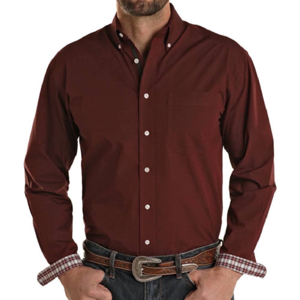Panhandle Iridescent Dobby Button Shirt MEN - Clothing - Shirts - Long Sleeve Shirts Panhandle   