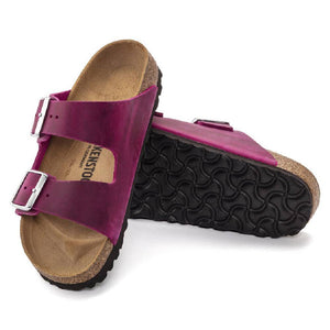 Birkenstock Arizona Oiled Leather - Festival Fuchisa WOMEN - Footwear - Sandals Birkenstock   