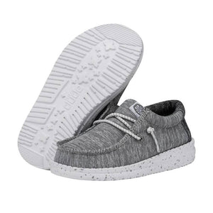 Hey Dude Toddler Wally Sport Knit - Light Grey KIDS - Baby - Baby Footwear Hey Dude