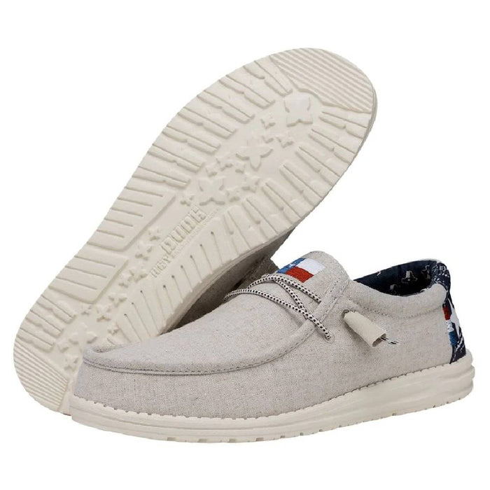 Hey Dude Wally Texas Canvas - Off White MEN - Footwear - Casual Shoes Hey Dude   