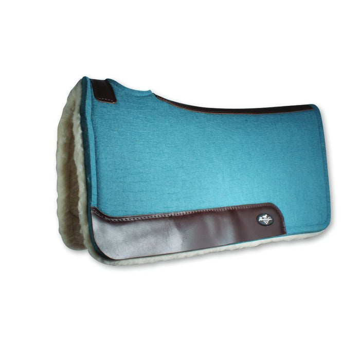 Professional's Choice Steam Pressed Fleece Bottom Pad Tack - Saddle Pads Professional's Choice 31"x32" Pacific Blue 