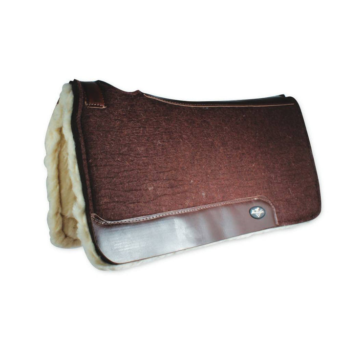 Professional's Choice Steam Pressed Fleece Bottom Pad Tack - Saddle Pads Professional's Choice 31"x32" Chocolate 