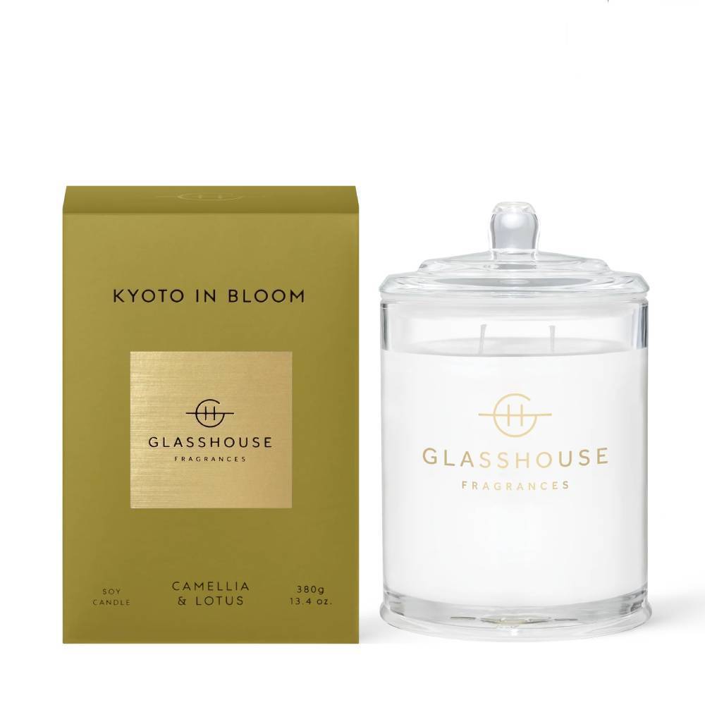 Glasshouse Kyoto In Bloom Candle - 13.4 oz HOME & GIFTS - Home Decor - Candles + Diffusers Glasshouse Fragrances   