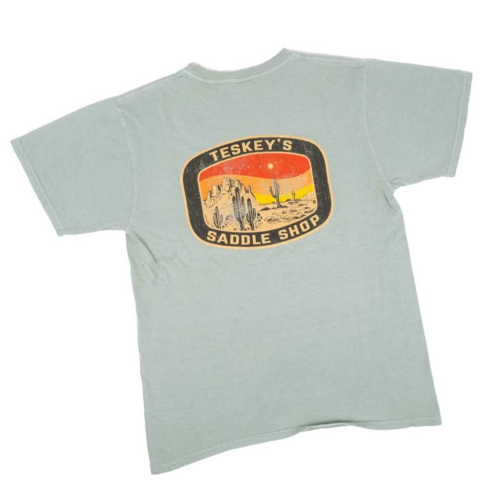 Teskey's Saddle Shop Tee - Pale Jade TESKEY'S GEAR - SS T-Shirts Lakeshirts   