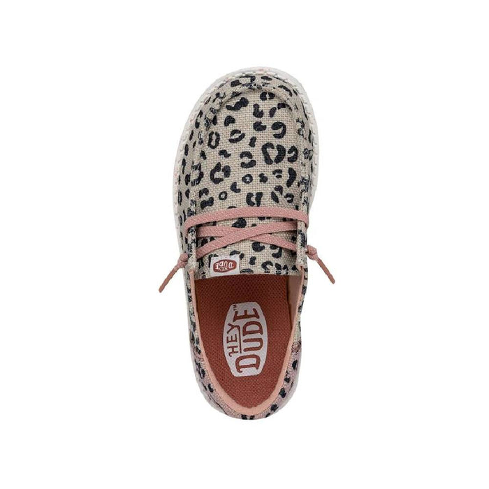 Hey Dude Kid's Wendy Funk Leo - Cream/Pink — Teskeys