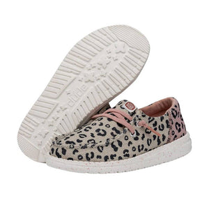 Hey Dude Kid's Wendy Funk Leo - Cream/Pink - BLACK FRIDAY SALE KIDS - Footwear - Casual Shoes Hey Dude