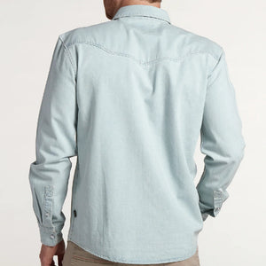 Howler Bros Men's Dust Up Denim Shirt MEN - Clothing - Shirts - Long Sleeve Shirts HOWLER BROS   