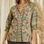 Floral Embroidered Ruffle Neck Shirt WOMEN - Clothing - Tops - Long Sleeved Andree By Unit Fashion   