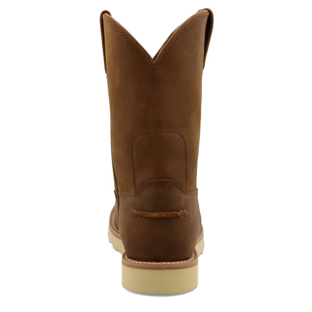 Wedge sole sale pull on boots