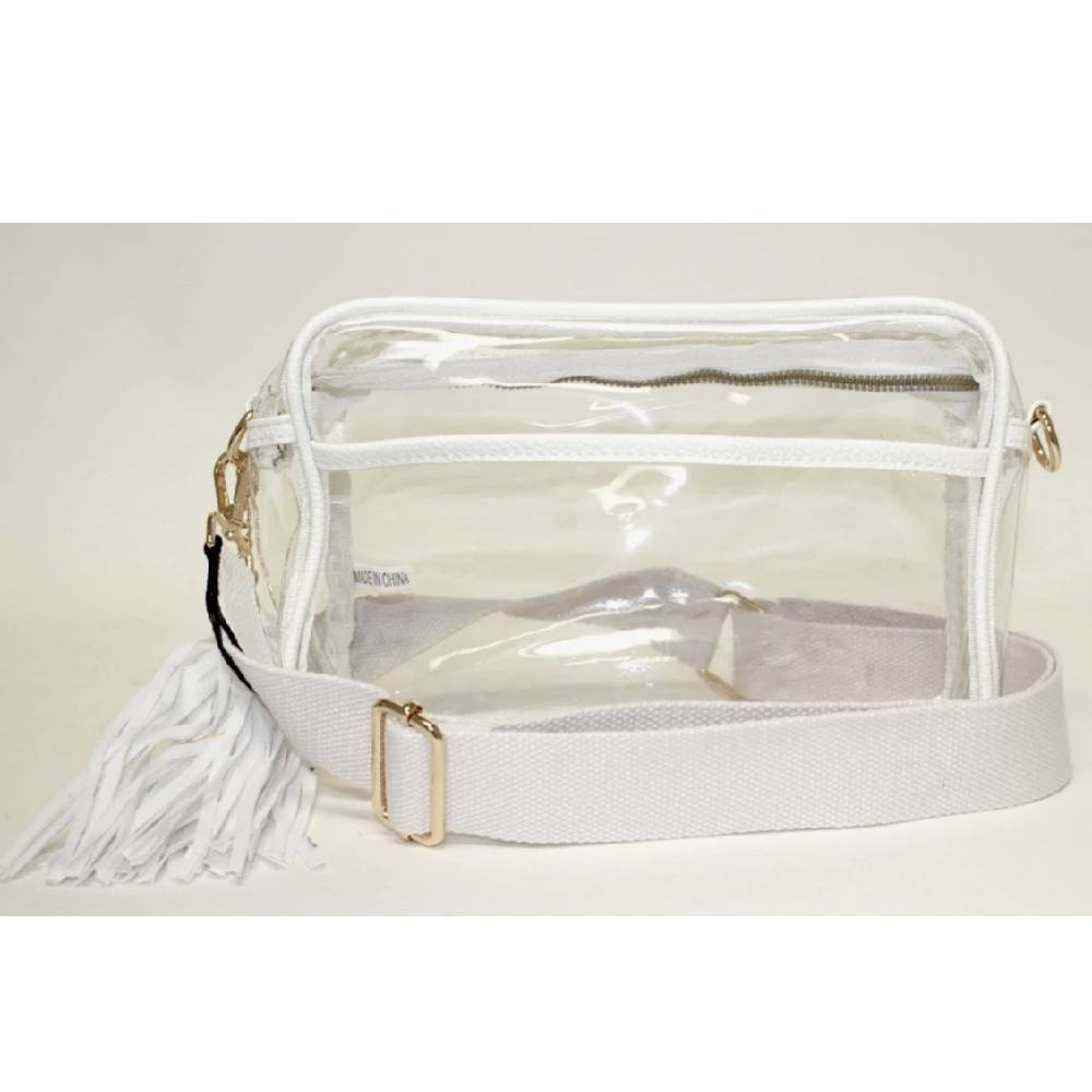 Take Me Out to the Ball Game Clear Crossbody Stadium Bag