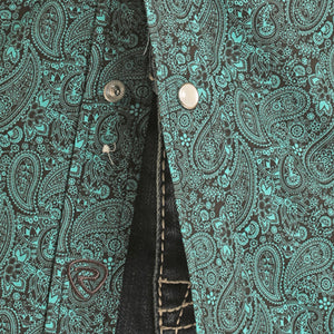 Rock & Roll Denim Boy's Paisley Snap Shirt - FINAL SALE KIDS - Boys - Clothing - Shirts - Long Sleeve Shirts Panhandle   