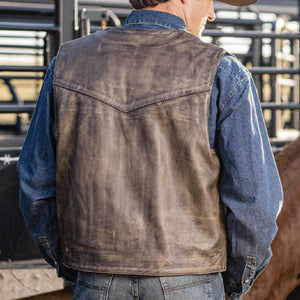 STS Ranchwear Chisum Vest - Brown MEN - Clothing - Outerwear - Vests STS Ranchwear   