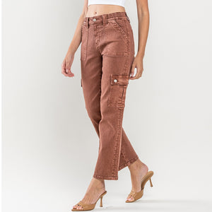 Women's High Rise Cargo Pant WOMEN - Clothing - Jeans Vervet   