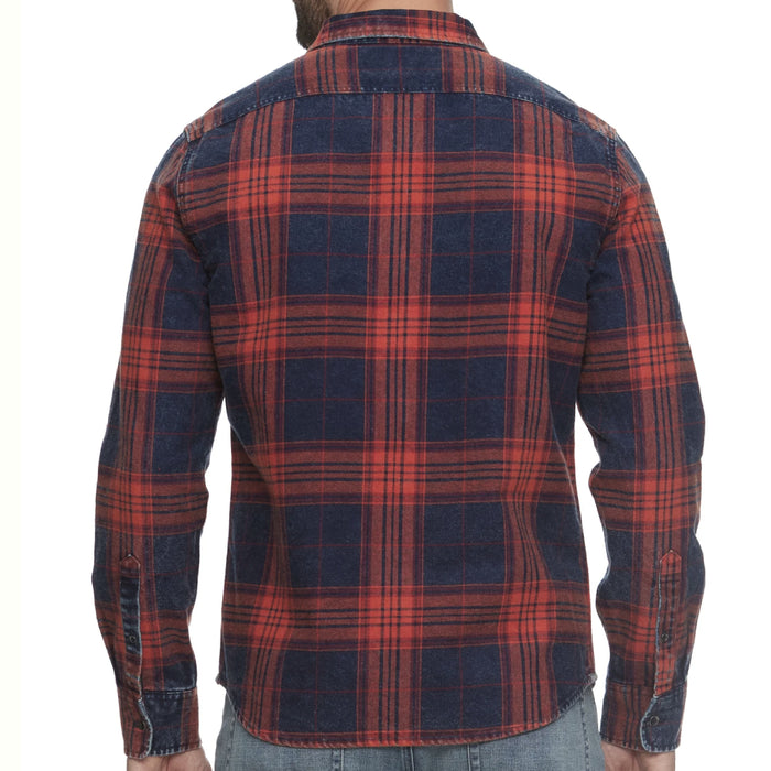 * Flag & Anthem Men's Colwell Vintage Wash Flannel Shirt - FINAL SALE MEN - Clothing - Shirts - Long Sleeve Flag And Anthem