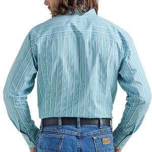 Wrangler Men's George Strait Stripe Button Shirt MEN - Clothing - Shirts - Long Sleeve Shirts Wrangler   