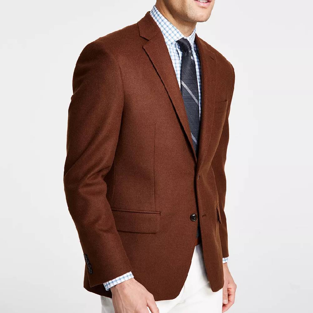 Michael Kors Men's Classic Fit Luxury Wool Cashmere Blend