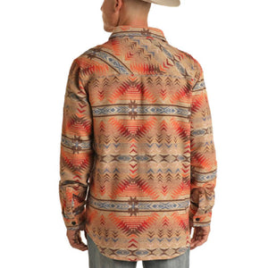 Rock & Roll Denim Men's Aztec Shirt Jacket - FINAL SALE MEN - Clothing - Outerwear - Jackets Panhandle   