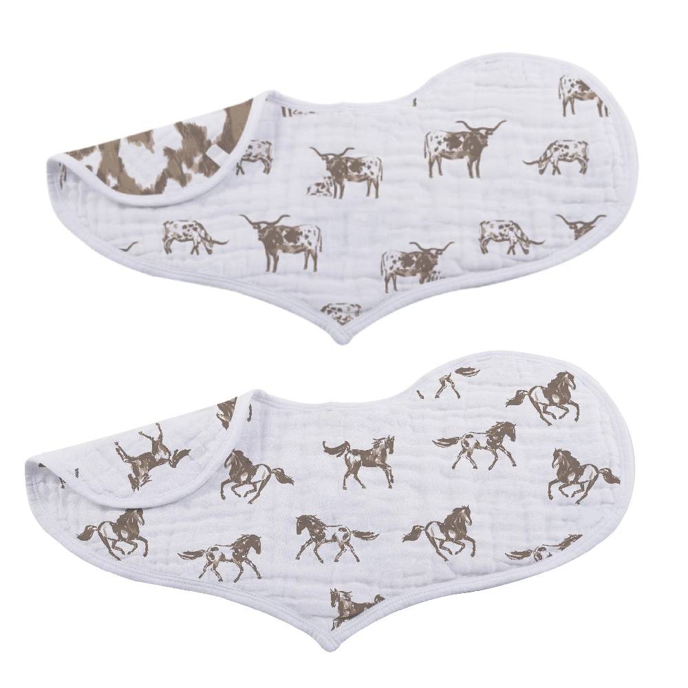 Forever Cowboys & Cowgirls Burp Cloth Set KIDS - Baby - Baby Accessories Newcastle Classics   