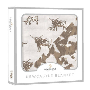 Texas Longhorn & Yellowstone Reversible Blanket KIDS - Baby - Baby Accessories Newcastle Classics   