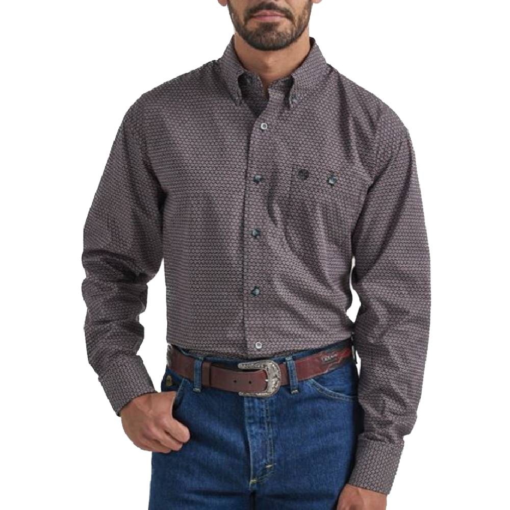 Wrangler George Strait Chain Button Shirt MEN - Clothing - Shirts - Long Sleeve Shirts Wrangler   