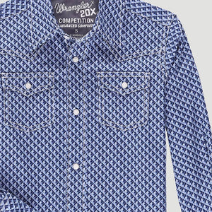 Wrangler Boy's 20X Geo Western Snap Shirt KIDS - Boys - Clothing - Shirts - Long Sleeve Shirts Wrangler   