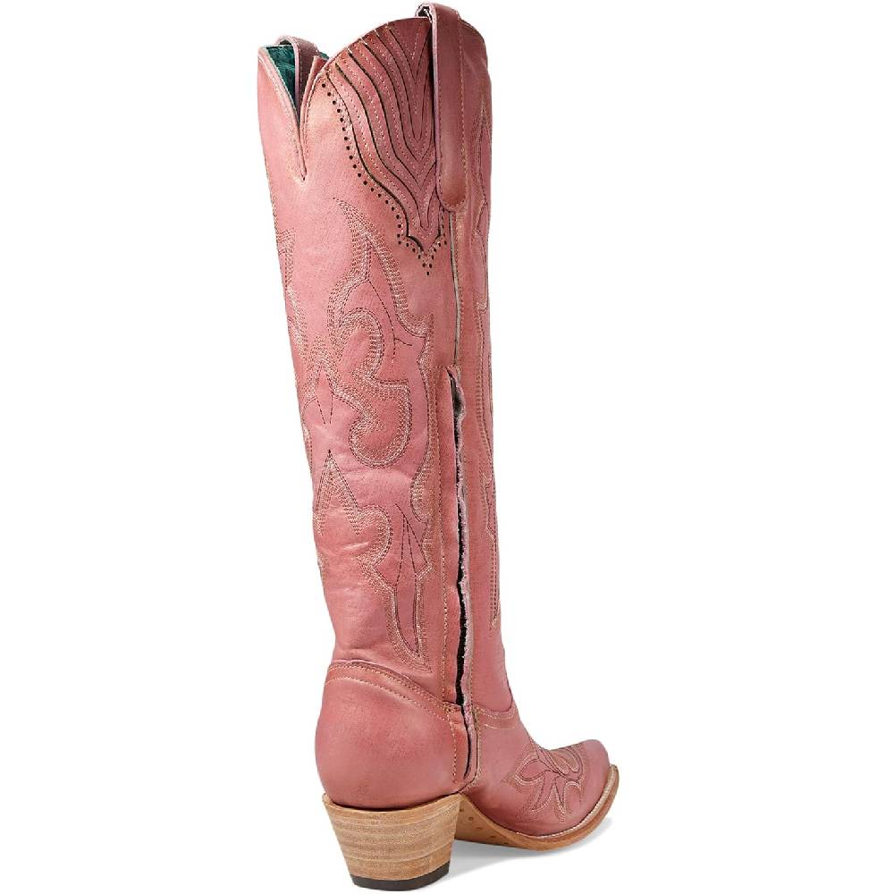 Corral Women s Tall Pink Embroidery Boot Teskeys