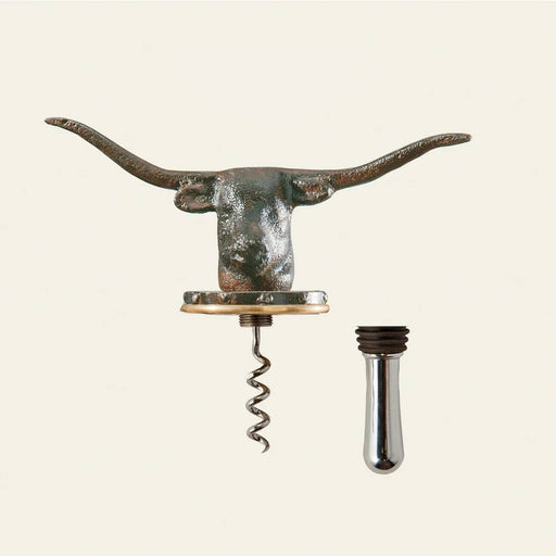 Jan Barboglio Nueces Decanter w/ Longhorn HOME & GIFTS - Tabletop + Kitchen - Bar Accessories Jan Barboglio By Blanca Santa   