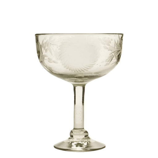 Jan Barboglio Margarita Girasol Sunflower Etch Glass HOME & GIFTS - Tabletop + Kitchen - Drinkware + Glassware Jan Barboglio By Blanca Santa   