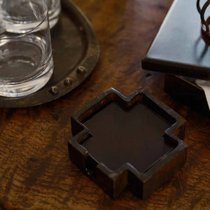 Jan Barboglio Cruz Coaster Set HOME & GIFTS - Tabletop + Kitchen - Bar Accessories JAN BARBOGLIO BY BLANCA SANTA   