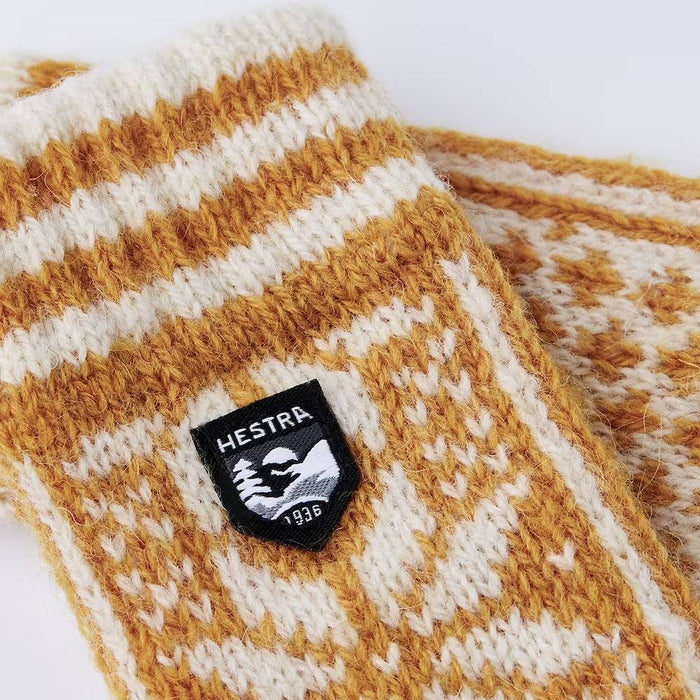 Hestra Toddler Nordic Mitt - Mustard/Off White - FINAL SALE KIDS - Accessories - Gloves & Scarves Hestra