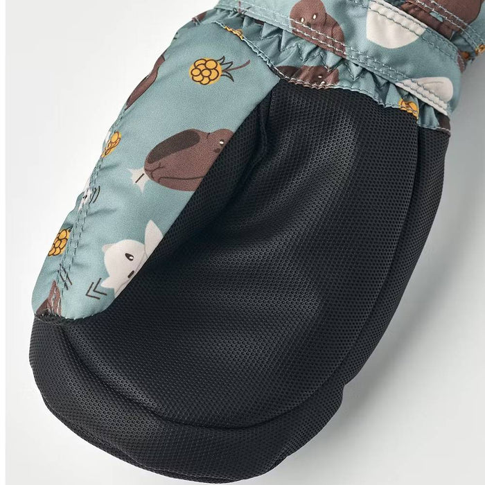 Hestra Baby Zip Long Mitt - Sea Blue Print - FINAL SALE KIDS - Accessories - Gloves & Scarves Hestra