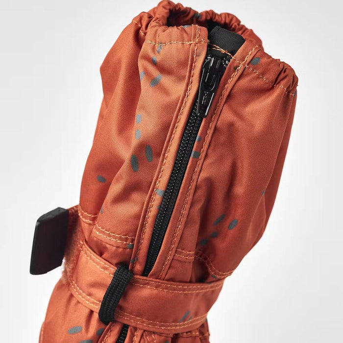 Hestra Baby Zip Long Mitt - Orange Print KIDS - Accessories - Gloves & Scarves Hestra   
