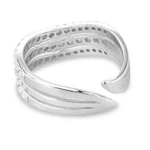 Montana Silversmiths Calm Waters Crystal Open Ring WOMEN - Accessories - Jewelry - Rings Montana Silversmiths   