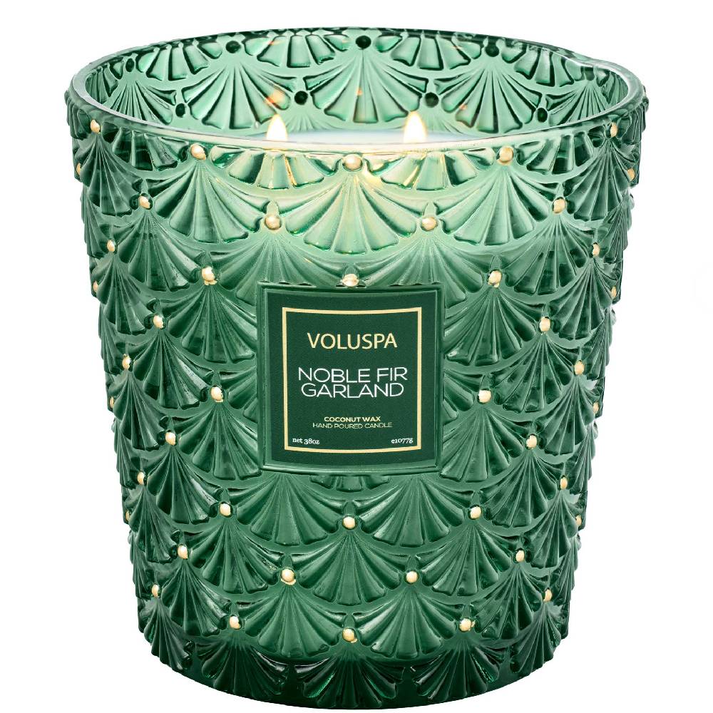 Voluspa Noble Fir Garland 3 Wick Hearth Candle HOME & GIFTS - Home Decor - Candles + Diffusers Voluspa   