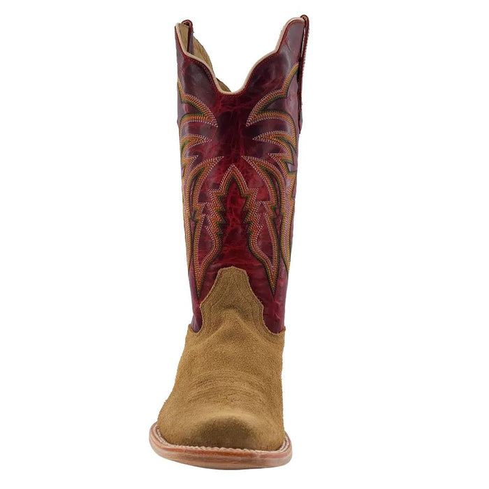 R. Watson Natural Roughout Cowhide Cutter Toe Boot - FINAL SALE MEN - Footwear - Western Boots R Watson
