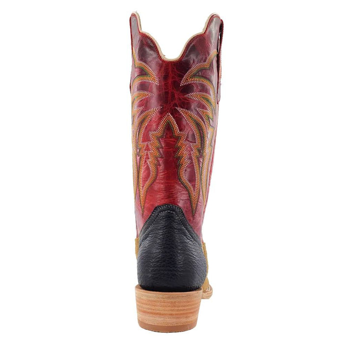 R. Watson Natural Roughout Cowhide Cutter Toe Boot - FINAL SALE MEN - Footwear - Western Boots R Watson