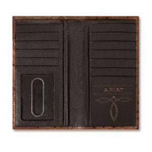 Ariat Floral Ostrich Rodeo Wallet MEN - Accessories - Wallets & Money Clips M&F Western Products   